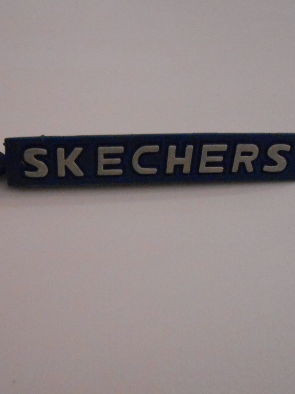 Skechers Rubber Triangle Keychain, Blue/White, Circa 2000's, Shoes/Accessories